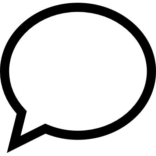 Chat bubble icon representing communication and support resources for Ascendea's AI-driven solutions and tutorials.